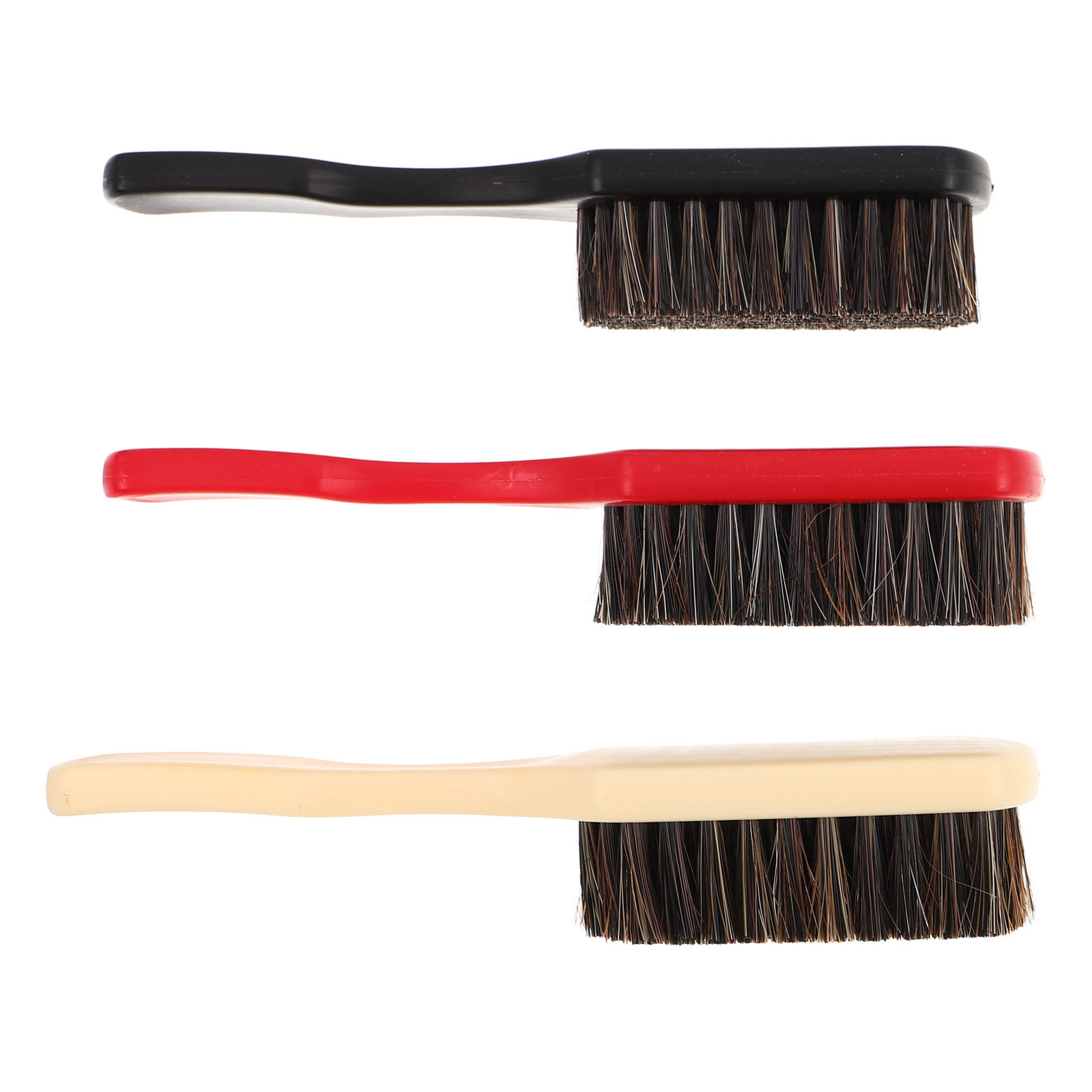 Men'S Grooming Facial - 3Pcs Beard Brush Set Horse Hair