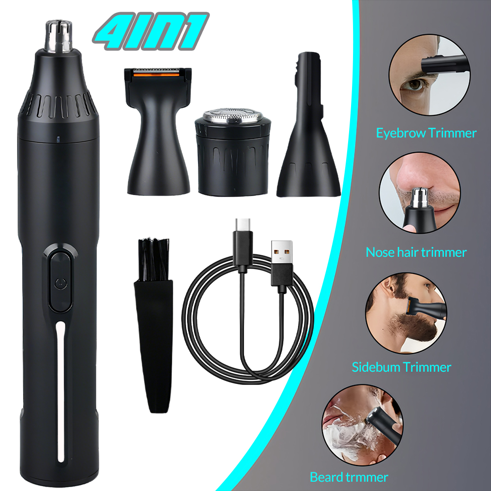 Men'S Grooming Eyebrow Trimming - Portable 4 In 1 Men Facial