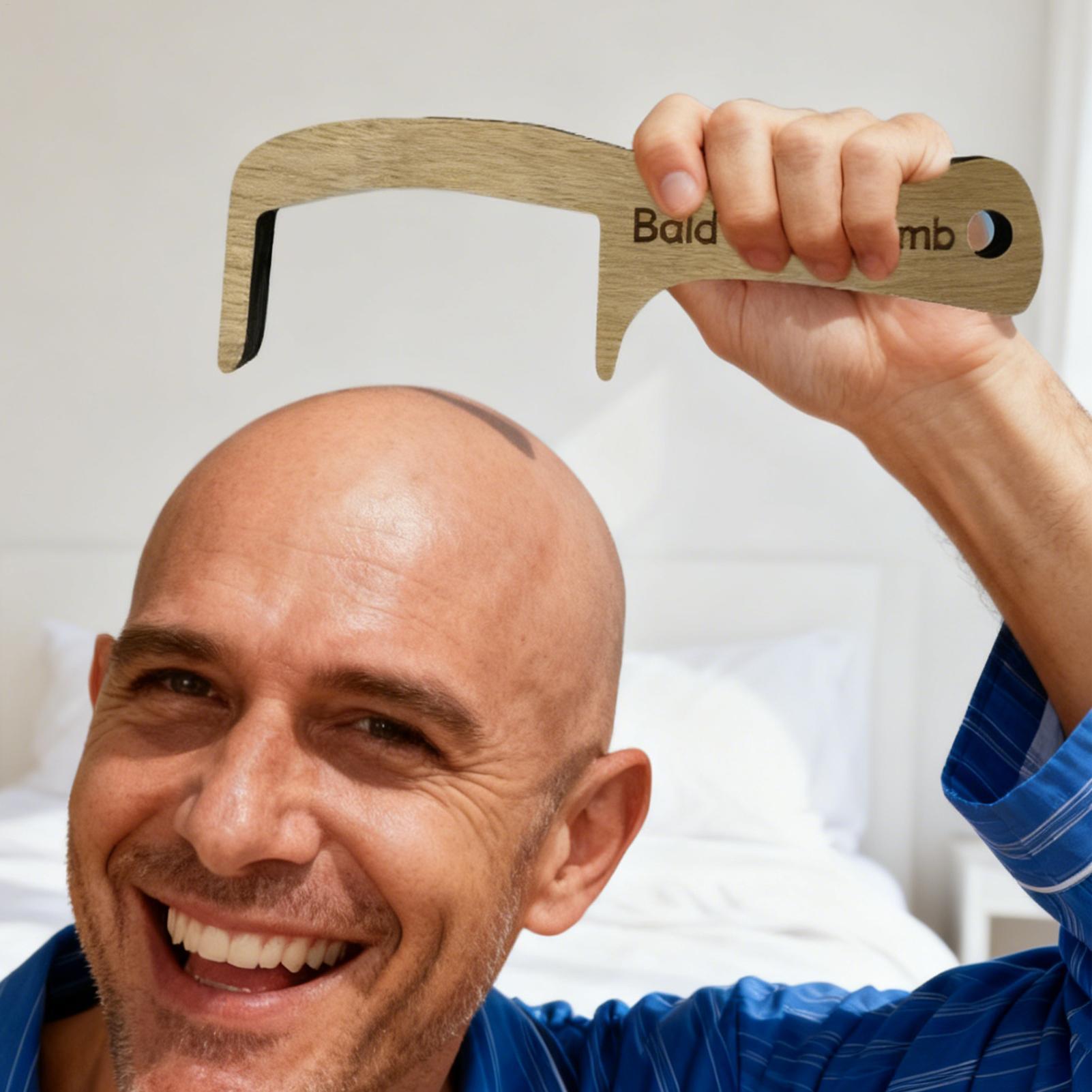 Bald Man Comb Funny Prank Groo - Men'S Grooming Tool 评论和价格