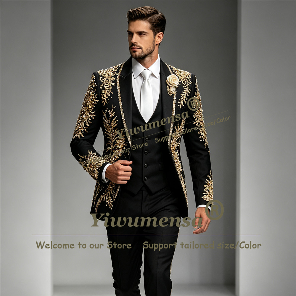 Luxury Crystals Beadwork Suit  - Mens Grooming Kit Luxury 评论和价格