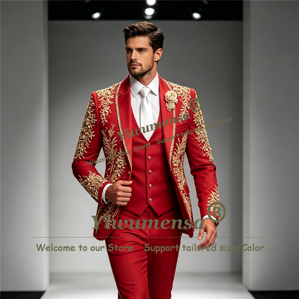 Luxury Crystals Beadwork Suit  - Mens Grooming Kit Luxury 评论和价格