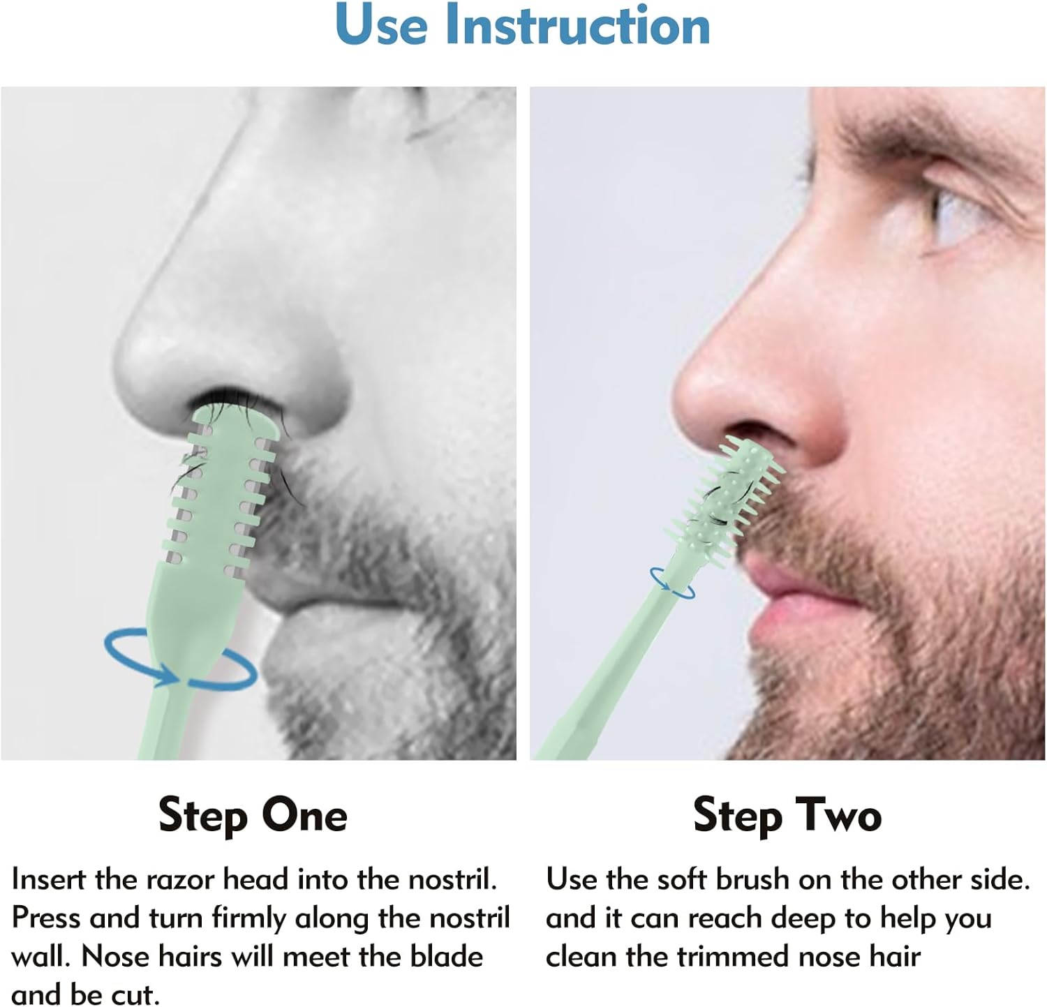 5/20/50Pcs 2-in-1 Nasal Cutter - Nose Hair Trimmer 评论和价格