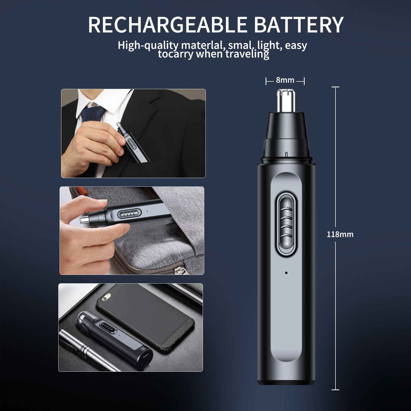 Nose Hair Trimmer for Men Elec - Nose Hair Trimmer 评论和价格