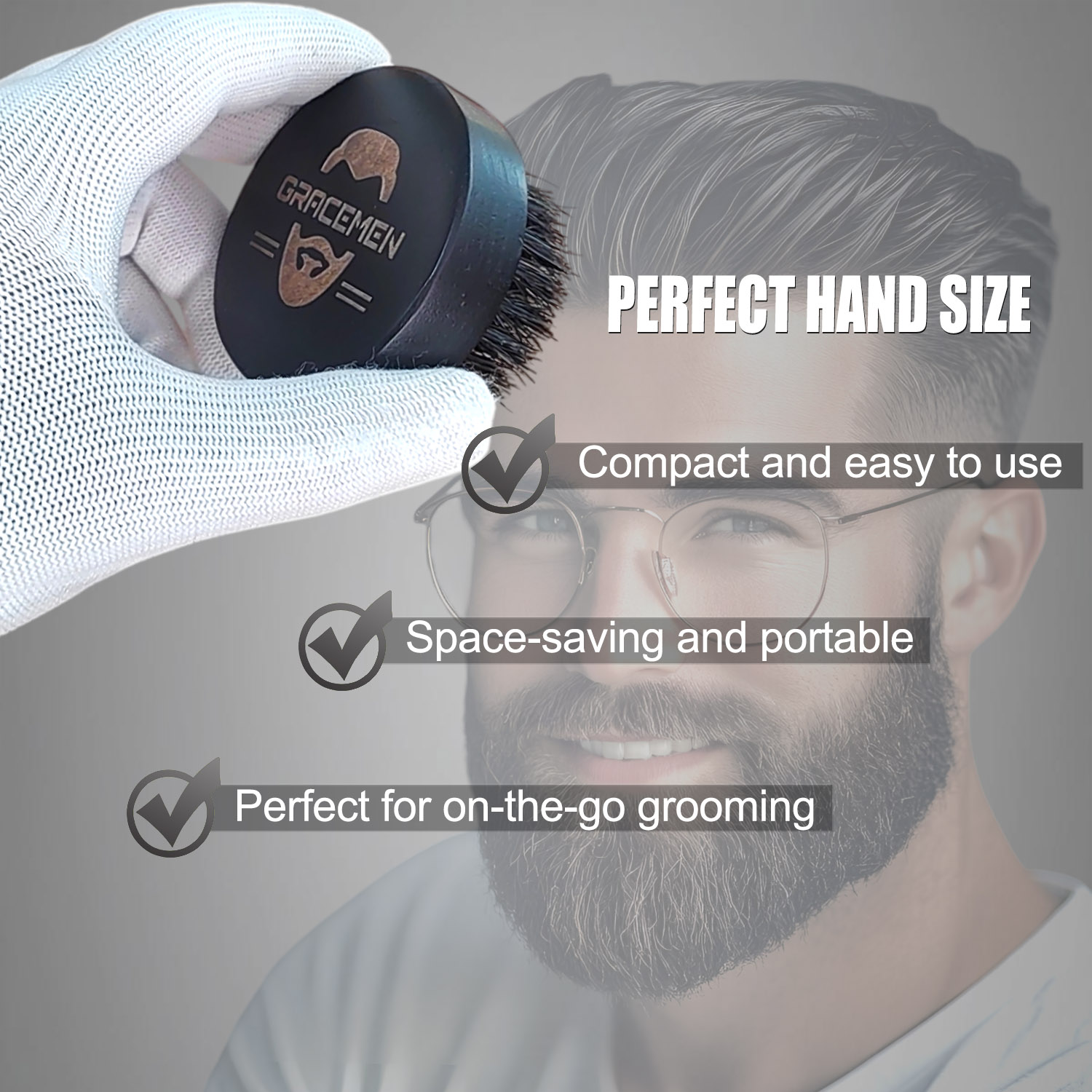 Round Beard Brush for Men – 10 - Men'S Grooming Facial 评论和价格