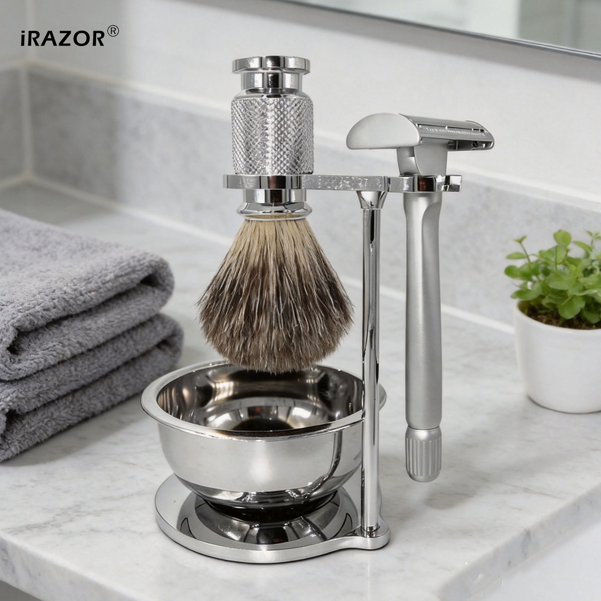 iRAZOR Butterfly Open Double E - Men'S Grooming Blade 评论和价格