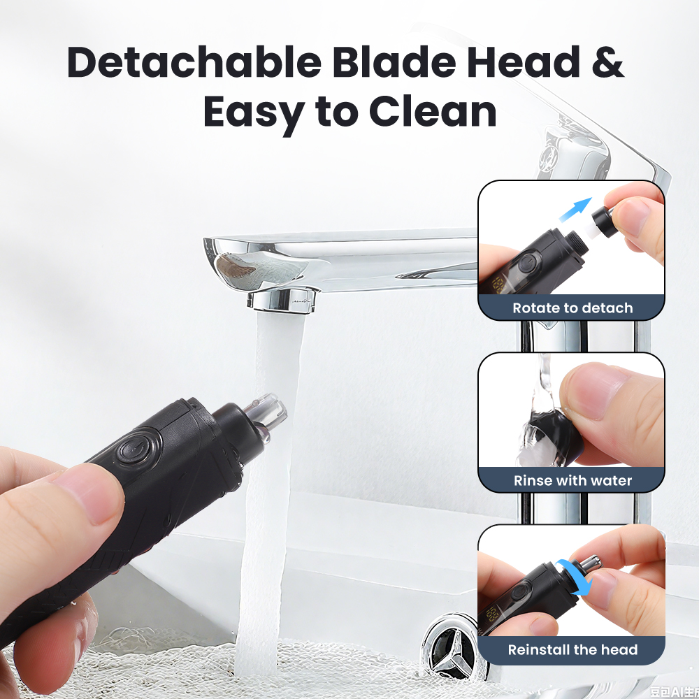 Rechargeable Nose Hair trimmer - Men'S Grooming Facial 评论和价格