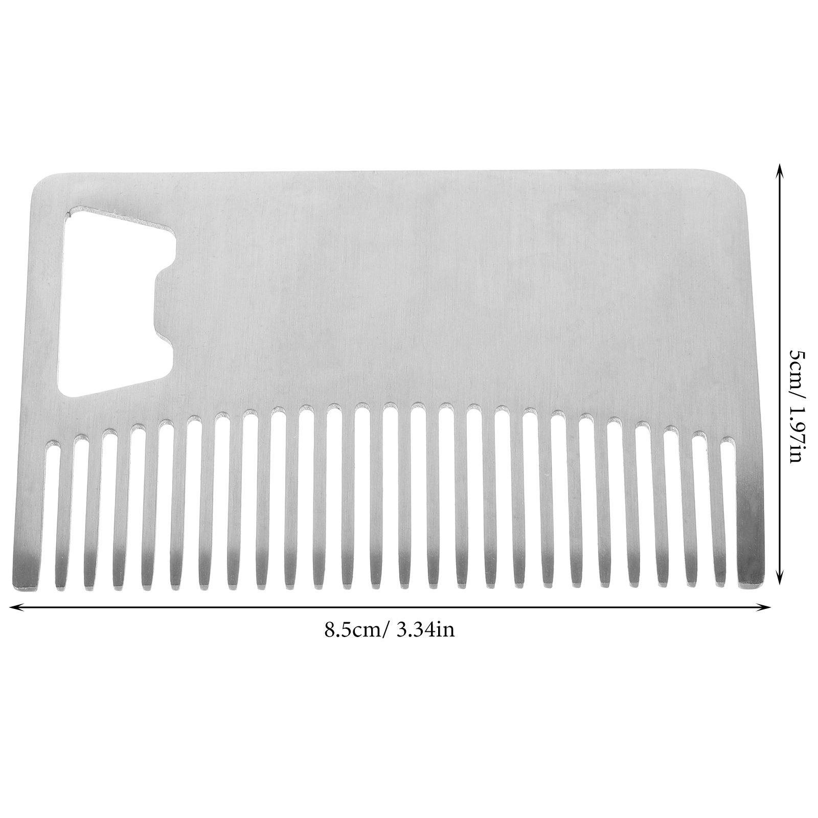 Stainless Steel Beard Comb Por - Men'S Grooming Tool 评论和价格