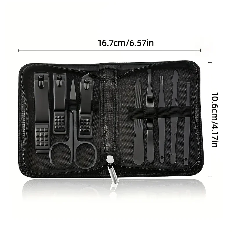 9 Piece in 1 Manicure Set Pedi - Men'S Grooming Tool 评论和价格