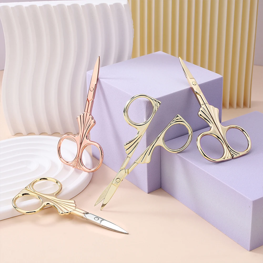 Stainless Steel Eyebrow Scisso - Men'S Grooming Eyebrow Trimming 评论和价格