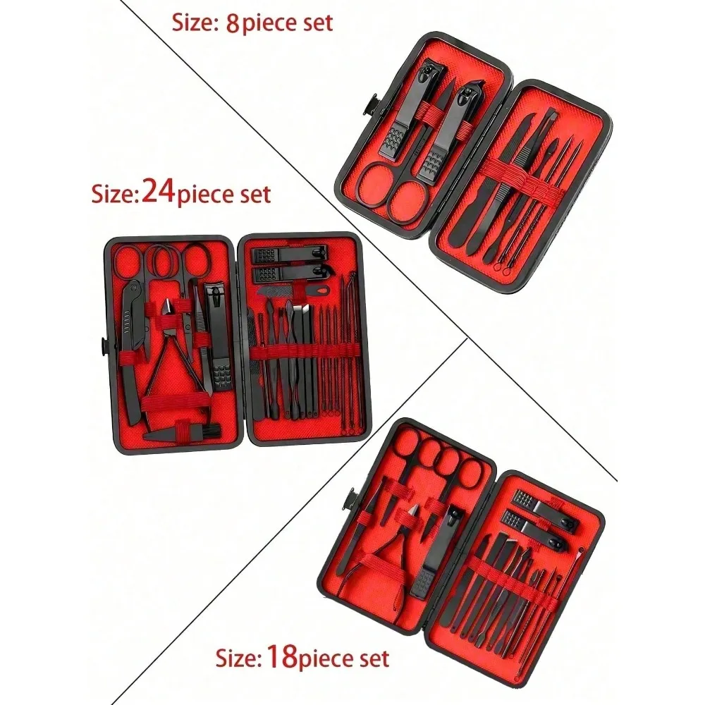 8/24pcs Professional Manicure  - Men'S Grooming Tool 评论和价格