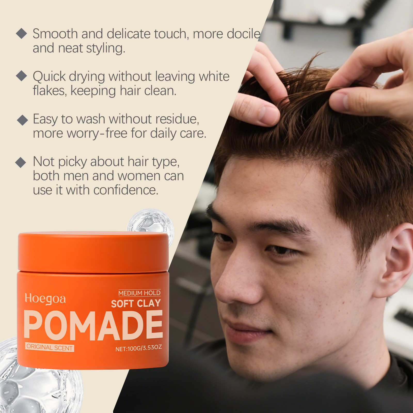 Original Hair Wax Long-Lasting - Pomade Hair Clay 评论和价格