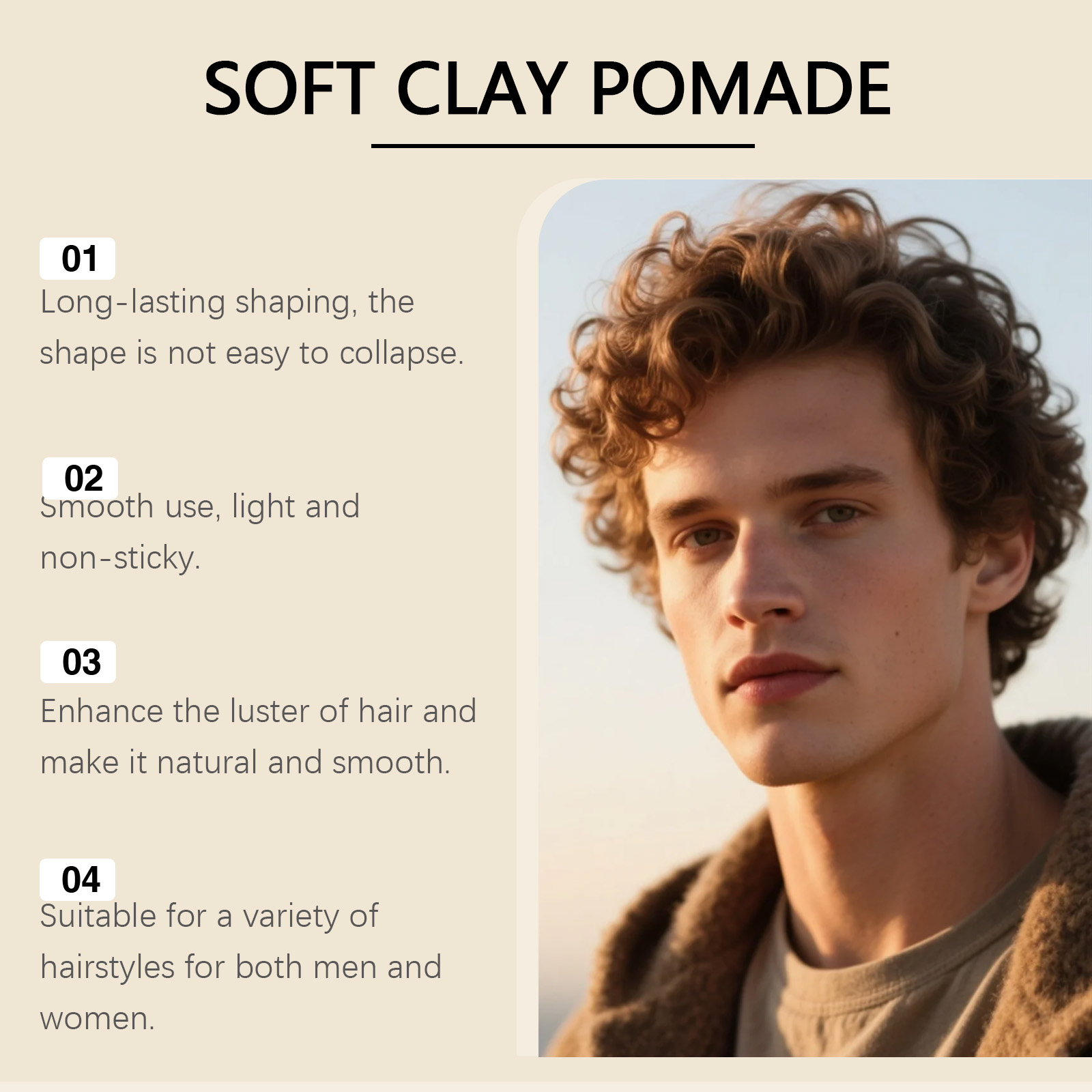 Original Hair Wax Long-Lasting - Pomade Hair Clay 评论和价格