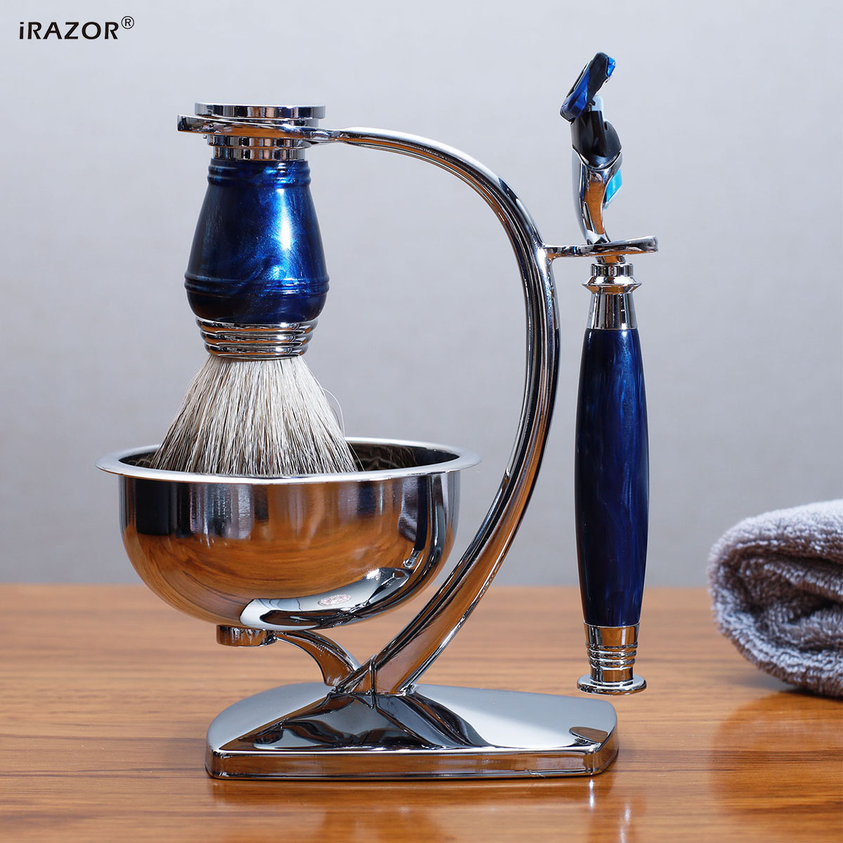 iRAZOR Royal Blue Luxury Men's - Mens Grooming Kit Luxury 评论和价格