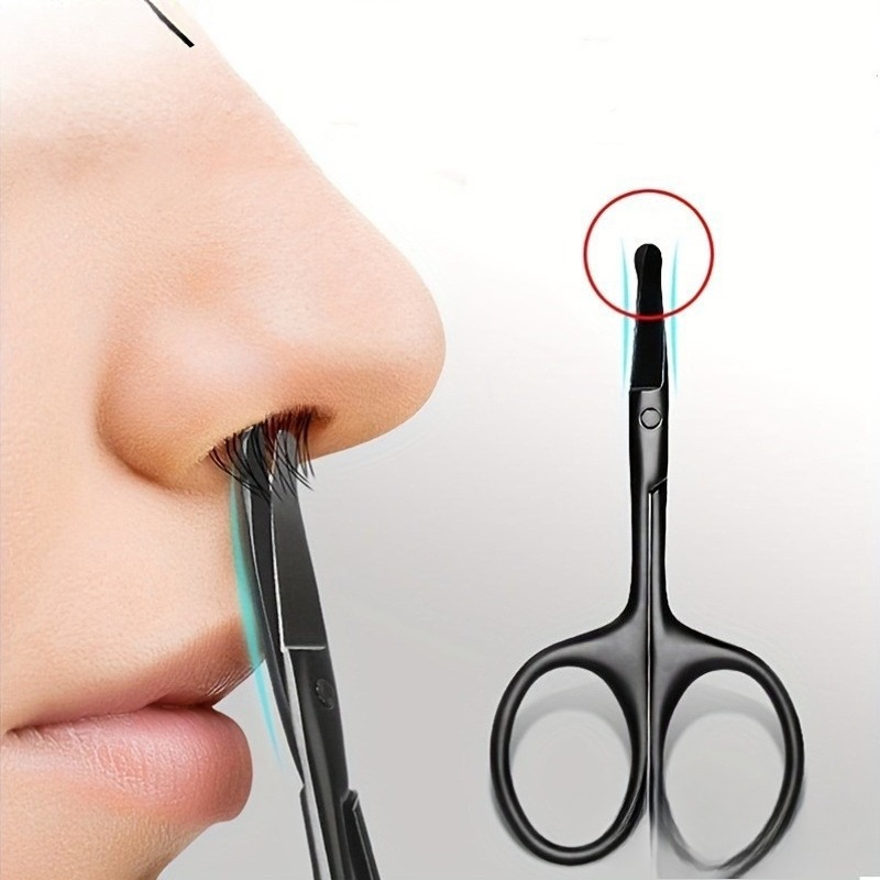 Nose Hair Scissors Stainless S - Nose Hair Trimmer 评论和价格