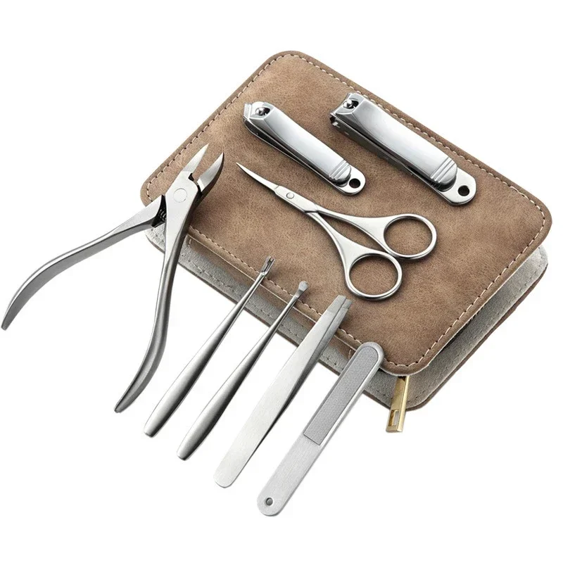 8/12pcs Professional Manicure  - Men'S Grooming Tool 评论和价格