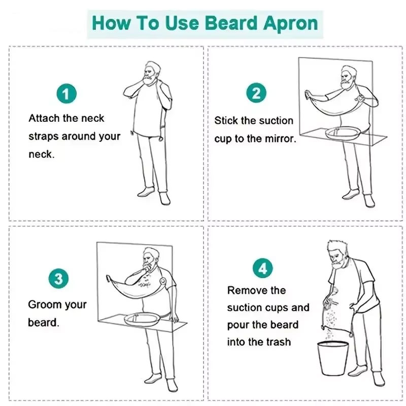 Men's Beard Shaving Apron Wate - Grooming Men'S Hair 评论和价格