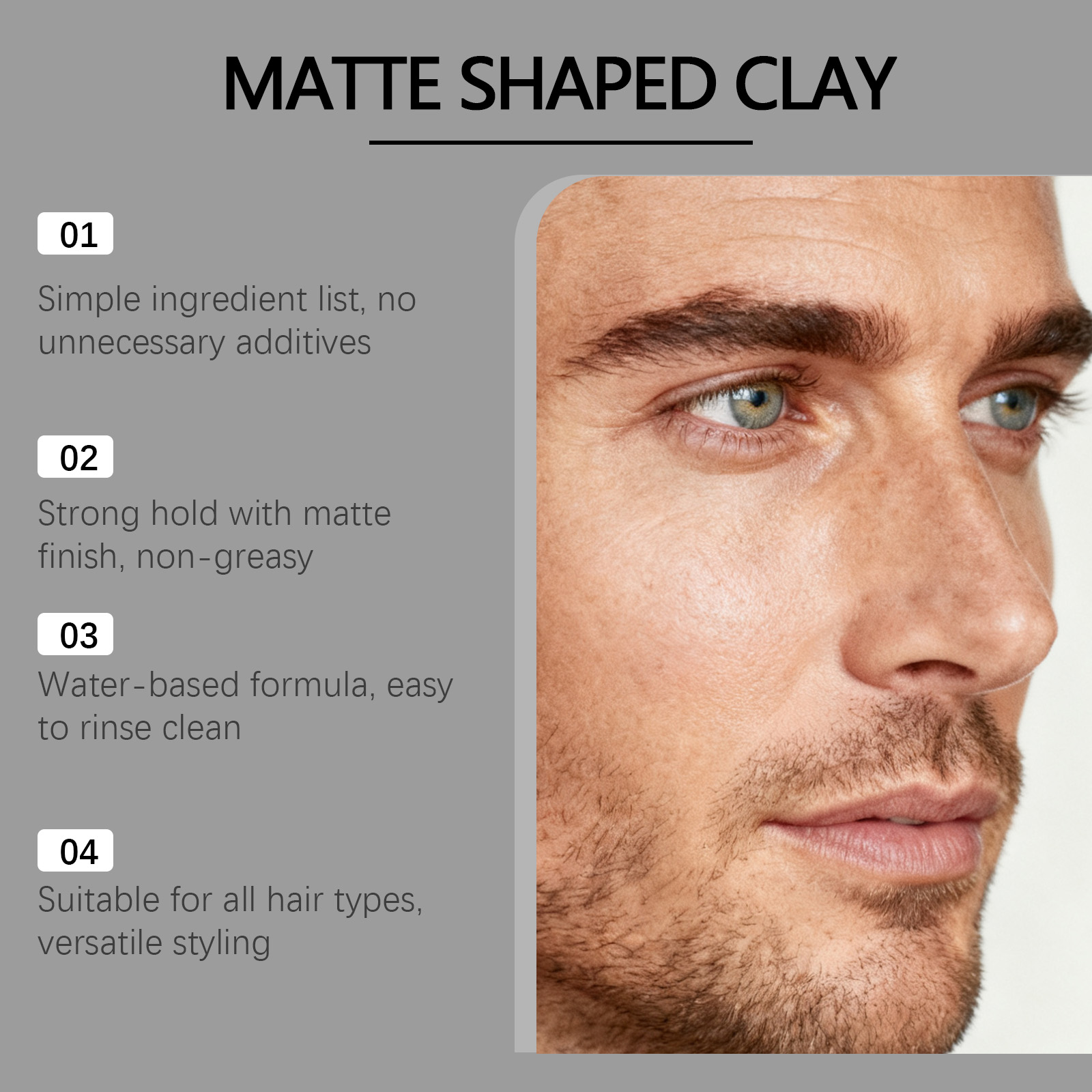 Men Matte Shaped Clay Hair Sty - Pomade Hair Clay 评论和价格
