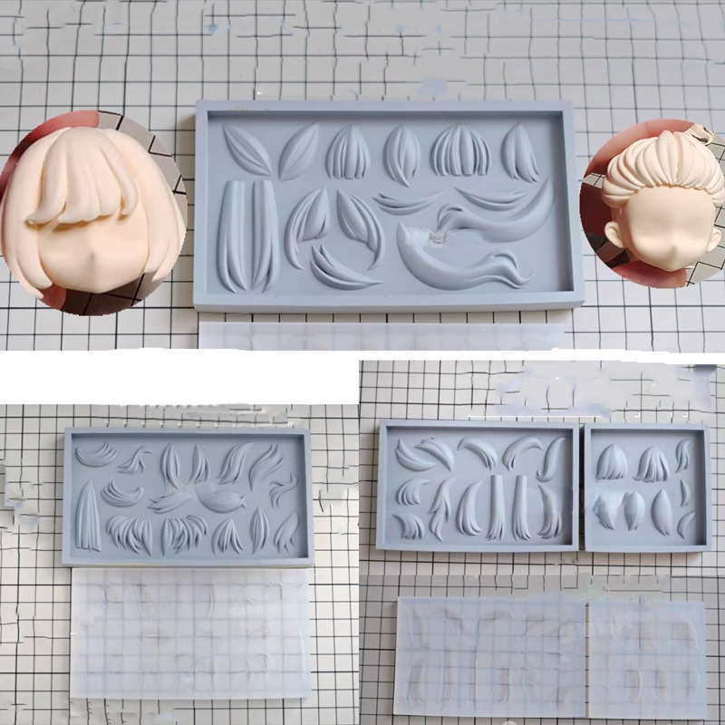 Hair Silicone Mold 3.5cm Face  - Pomade Hair Clay 评论和价格