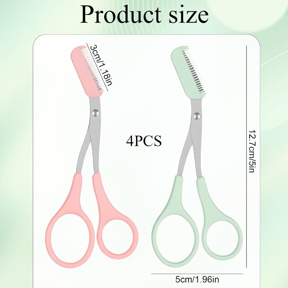 4-Piece Eyebrow Scissors Set,  - Men'S Grooming Eyebrow Trimming 评论和价格