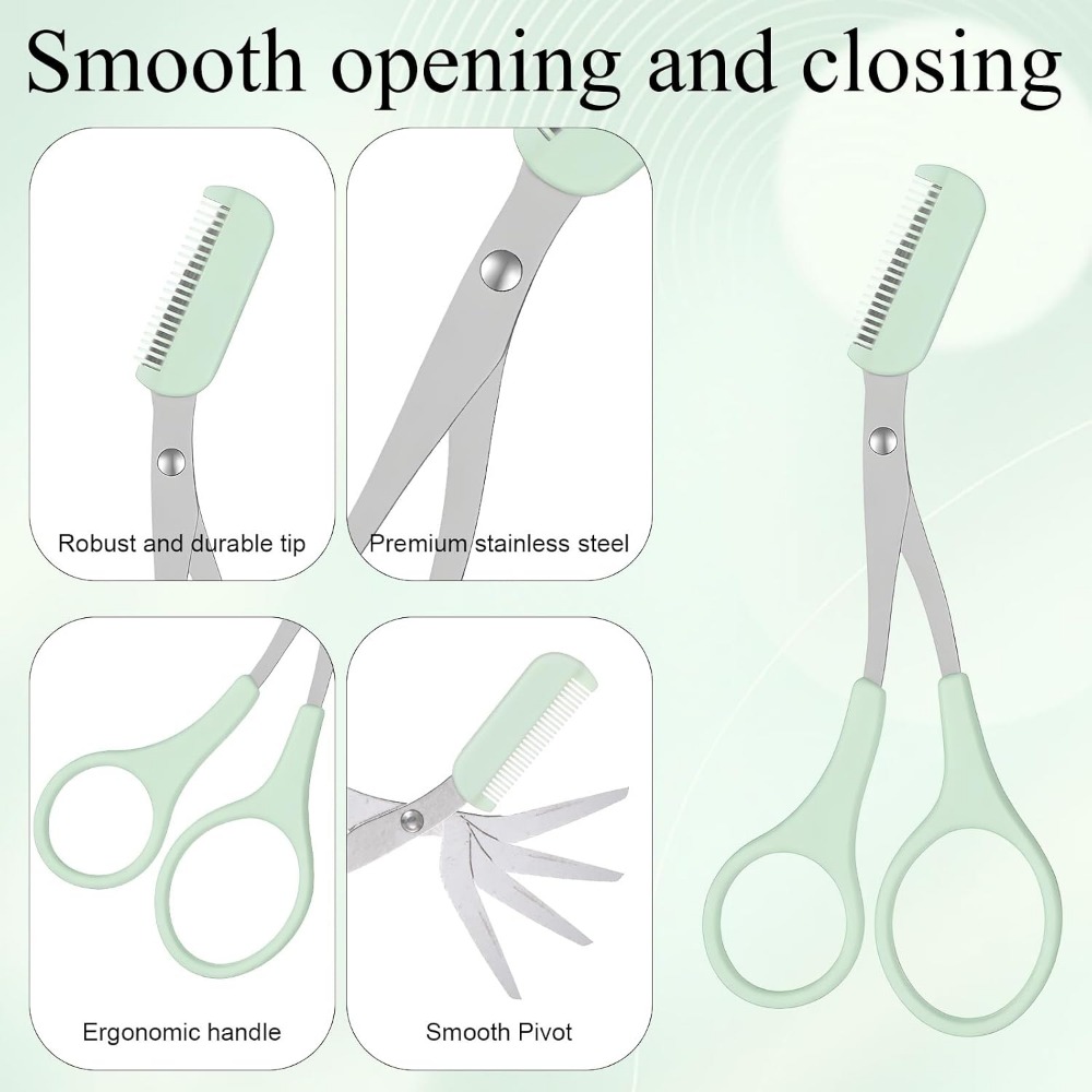 4-Piece Eyebrow Scissors Set,  - Men'S Grooming Eyebrow Trimming 评论和价格