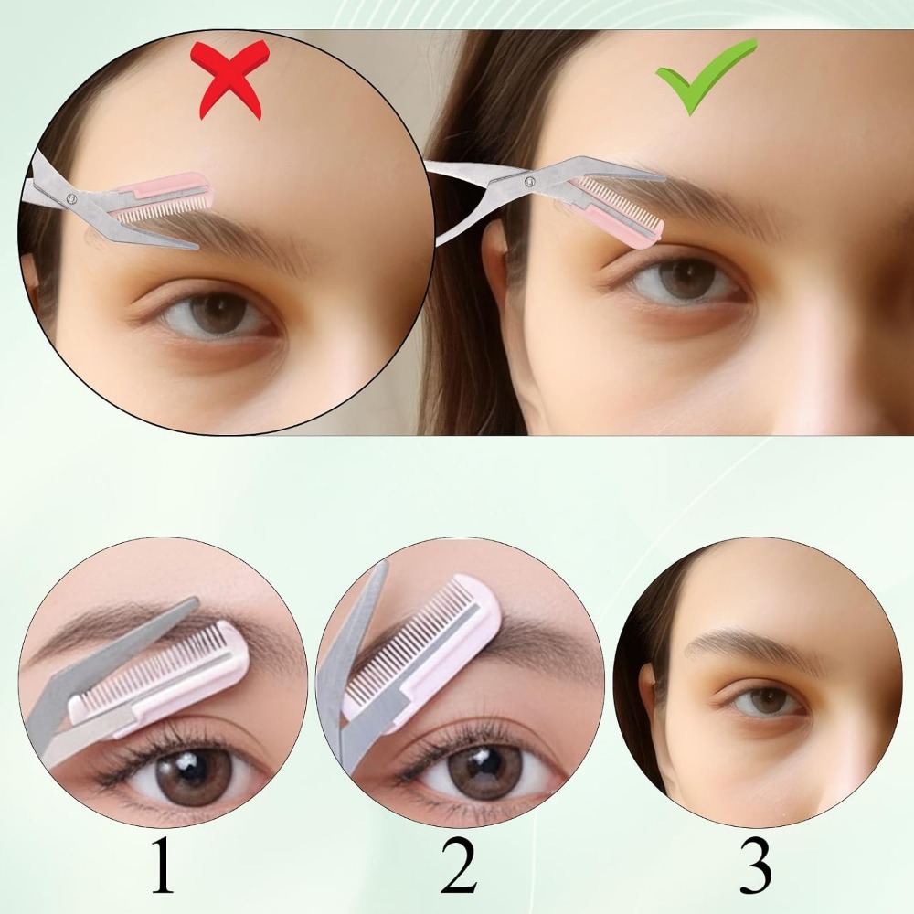 4-Piece Eyebrow Scissors Set,  - Men'S Grooming Eyebrow Trimming 评论和价格