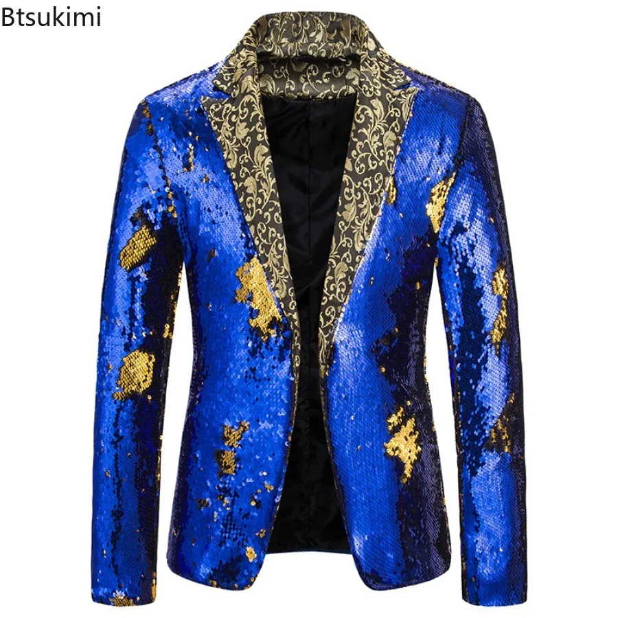 New Men's Fashion Blazer Shiny - Men'S Grooming Club 评论和价格